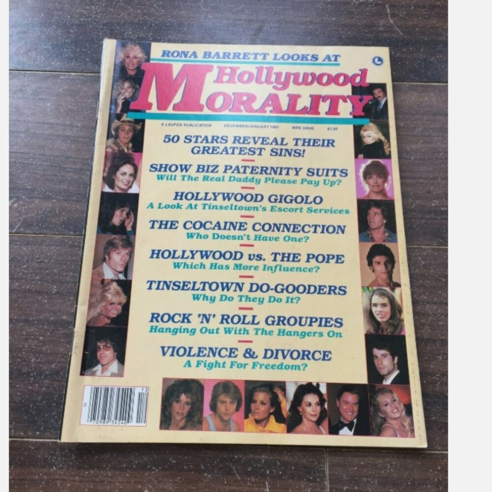 Vintage Hollywood Morality Magazine December January 1981 Lynda Carter Travolta